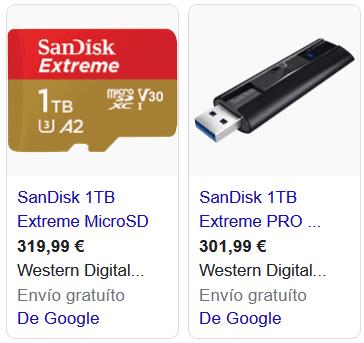 Precios pendrive 1tb